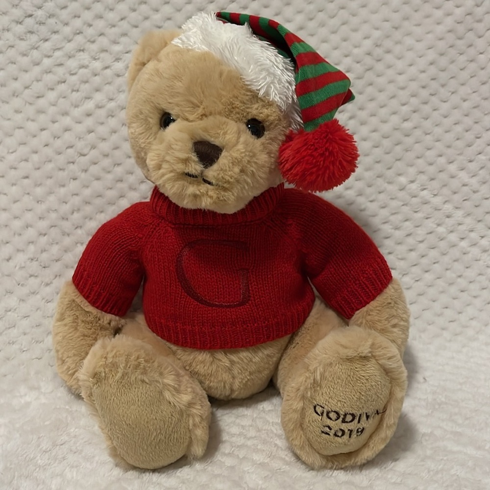 2019 Godiva Collectible Holiday Plush Bear